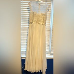 May Queen | Dresses | May Queen Bridal Cap Sleeve Lace Appliqu Long ...